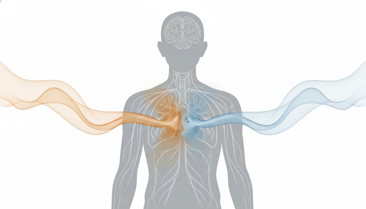 A clean diagram shows alcohol and medication pathways converging near the brain and lungs.
