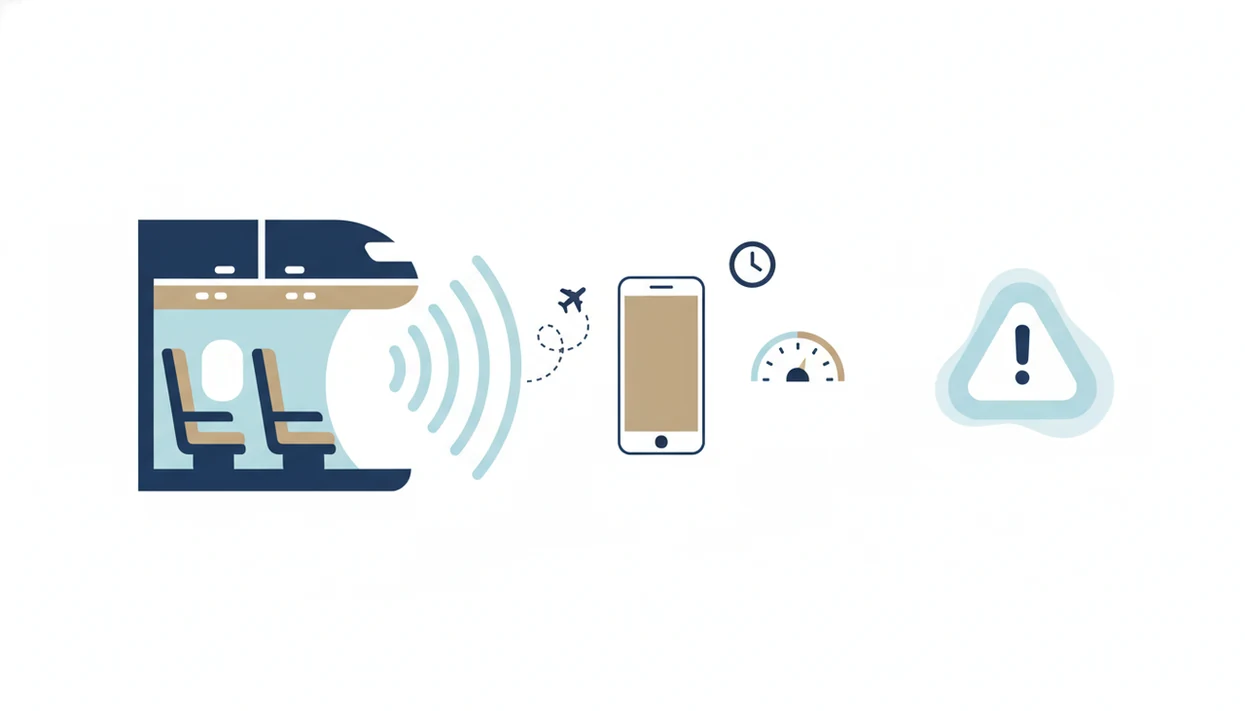 An illustration shows cabin sound waves, flight context, and loudness inputs feeding into a phone.